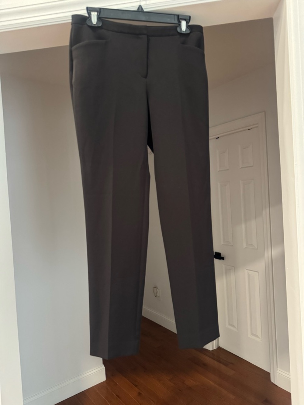 Vince Camuto Black Straight-Leg Dress Pants